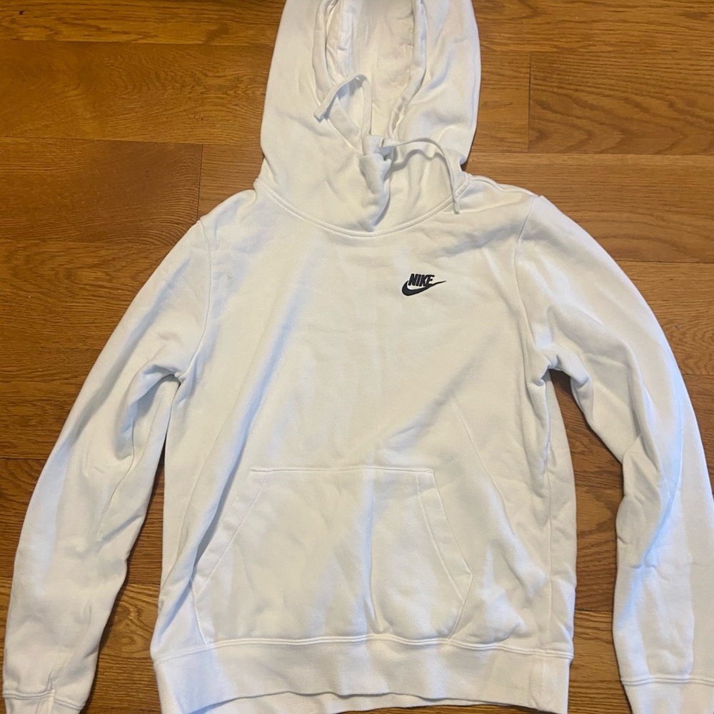 Nike White Pullover Hoodie